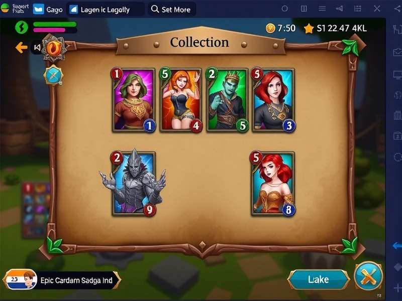 Epic Cardamom Saga tournament interface