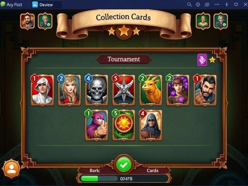 Epic Cardamom Saga card collection interface